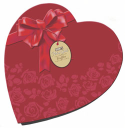 Hershey’s Pot of Gold Truffles Collection Milk and Dark Chocolate Classic Large Velvet Heart Box